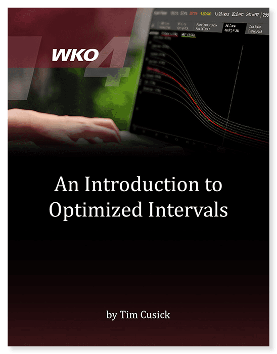Introduction to Optimized Intervals eBook Introduction to Optimized Intervals in WKO4 eBook